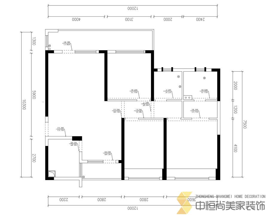 西安,西安家裝,西安家裝設(shè)計(jì),西安小戶型設(shè)計(jì)公司,裝修案例新中式效果圖